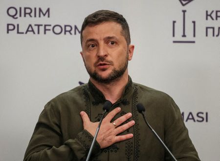 Zelenskiy says Russia targeted gas facilities that secure EU supply
